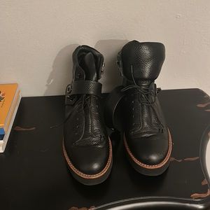 COACH BLACK LEATHER BOOTS